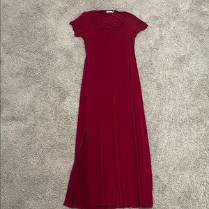 Elegant Red Maxi Dress